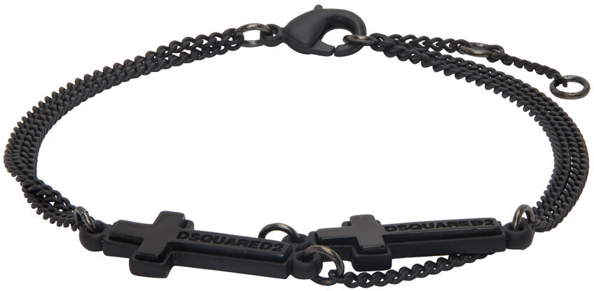 Dsquared2 Black Cross Bracelet Cover