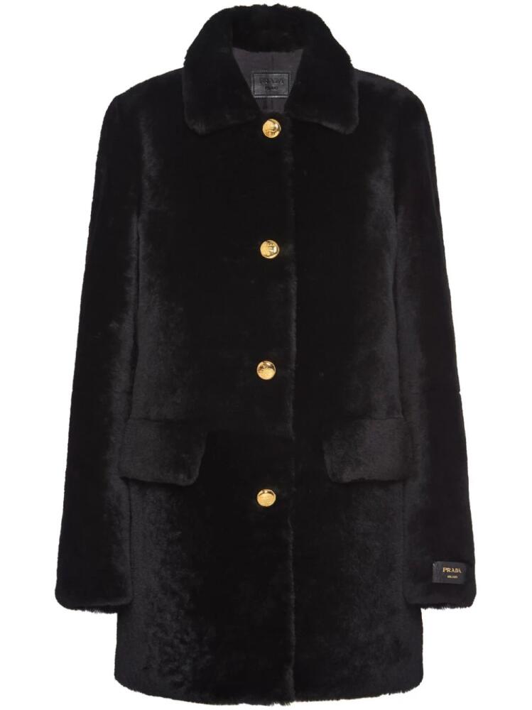 Prada shearling fur coat - Black Cover