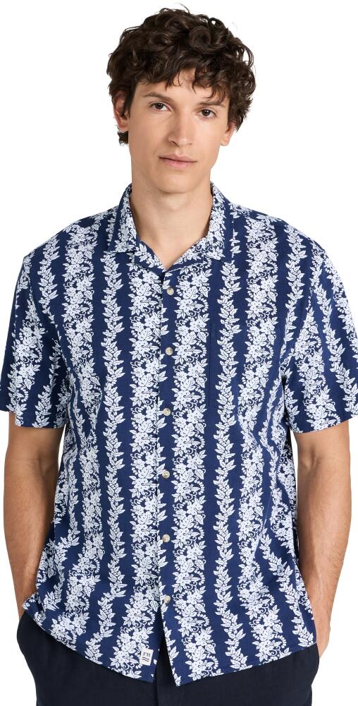 Fair Harbor The Casablanca Camp Shirt Navy Tropical Bandana Cover