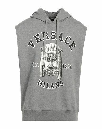 Versace Man Sweatshirt Grey Cotton Cover