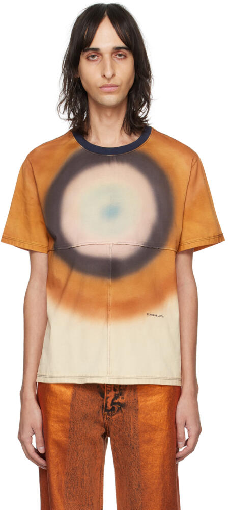 Eckhaus Latta Orange & Brown Lapped T-Shirt Cover