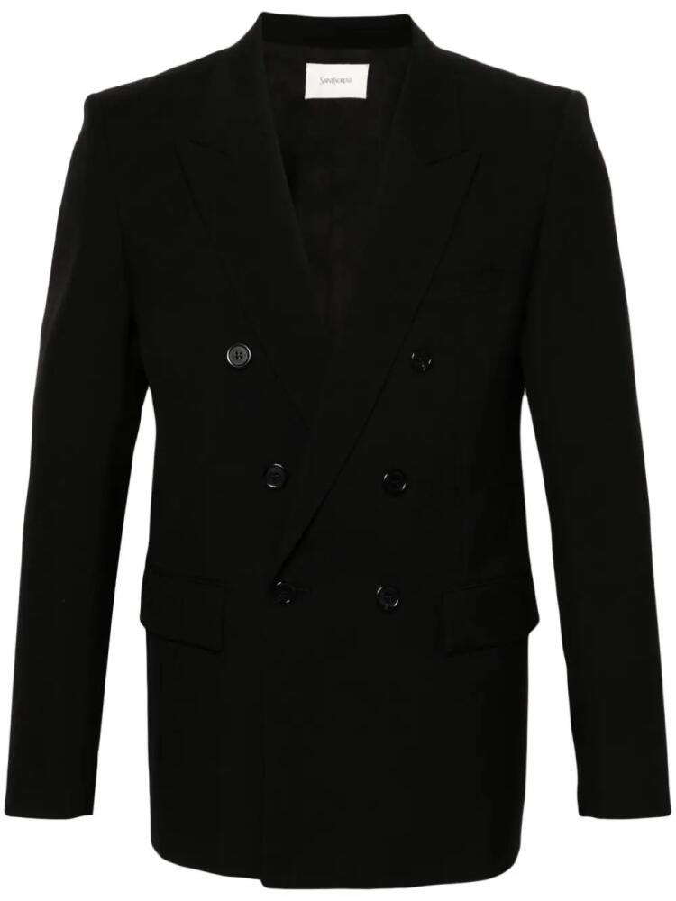 Saint Laurent wool gabardine blazer - Black Cover