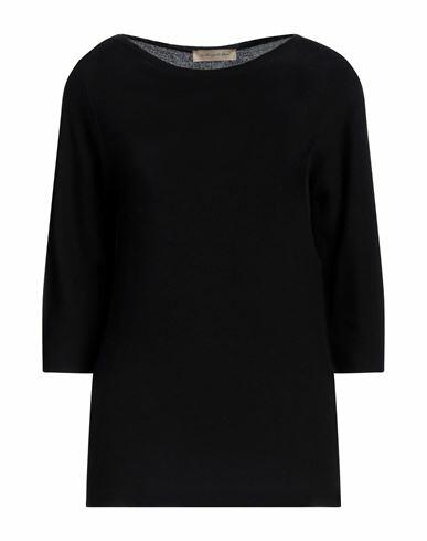 Gentryportofino Woman Sweater Midnight blue Cotton, Cashmere Cover