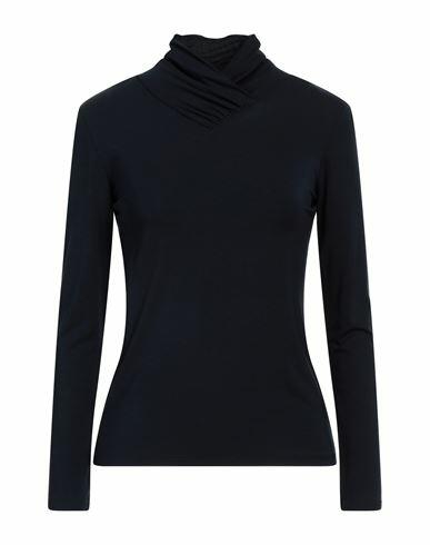 Diana Gallesi Woman T-shirt Midnight blue Viscose, Elastane Cover