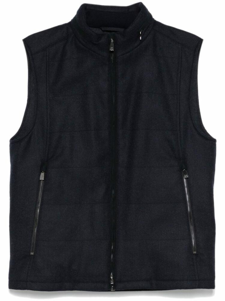 Corneliani padded gilet - Blue Cover