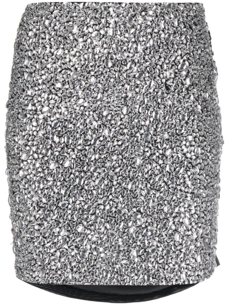 Gestuz GlitzaGZ crystal-embellished miniskirt - Black Cover