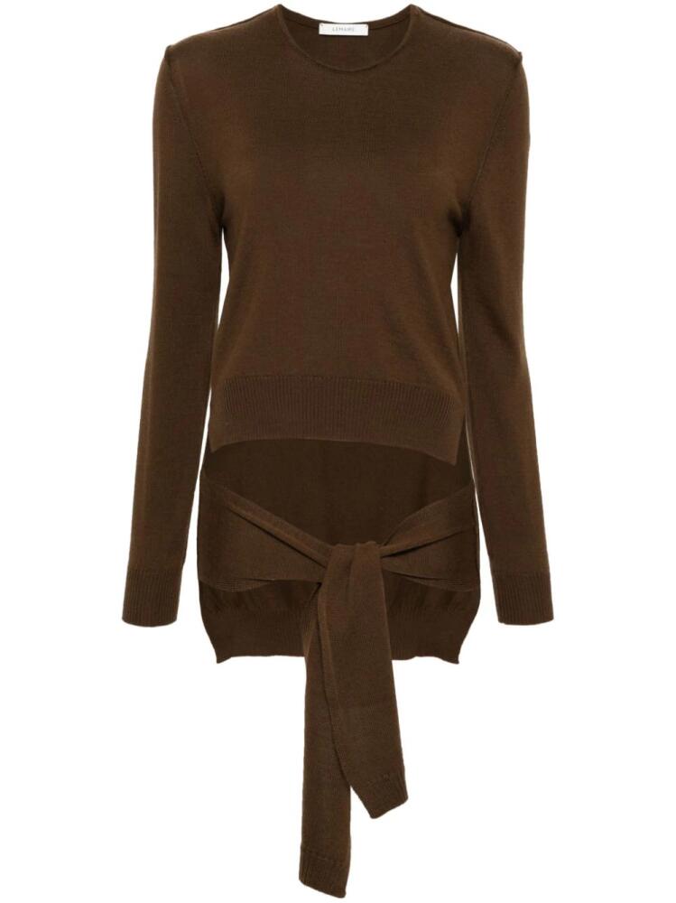 LEMAIRE Trompe L'oeil sweater - Brown Cover