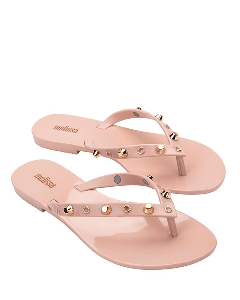 Melissa Women's Studded Slip On Thong Flip Flop Sandals Cover