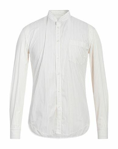 Grifoni Man Shirt Ivory Cotton Cover