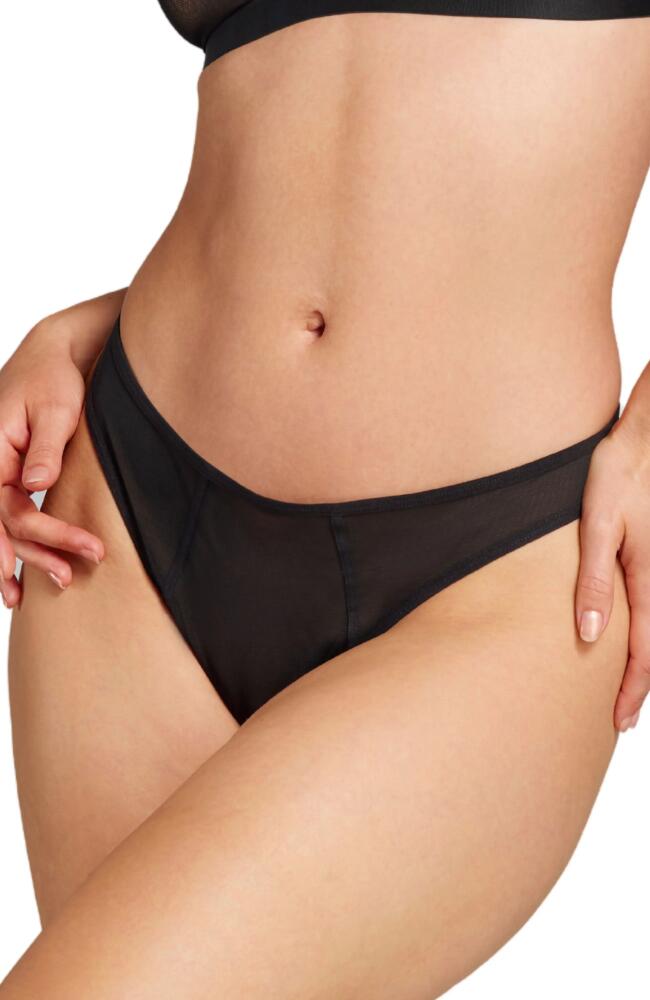 Siella Power Mesh Thong in Black Cover