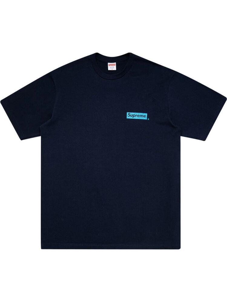 Supreme Spiral slogan-print T-shirt - Blue Cover