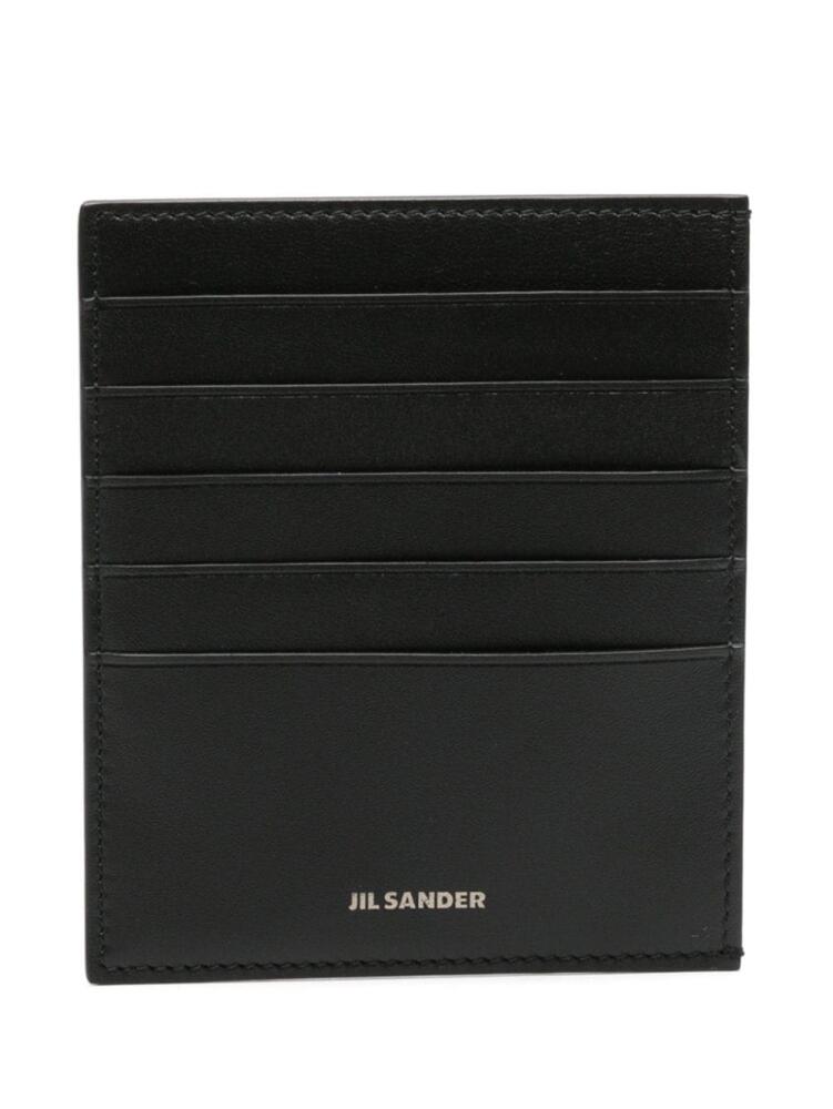 Jil Sander leather vertical cardholder - Black Cover