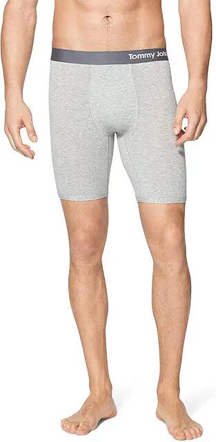 Tommy John Cool Cotton Boxer Brief 8 (Heather Grey) Men's Underwear Cover