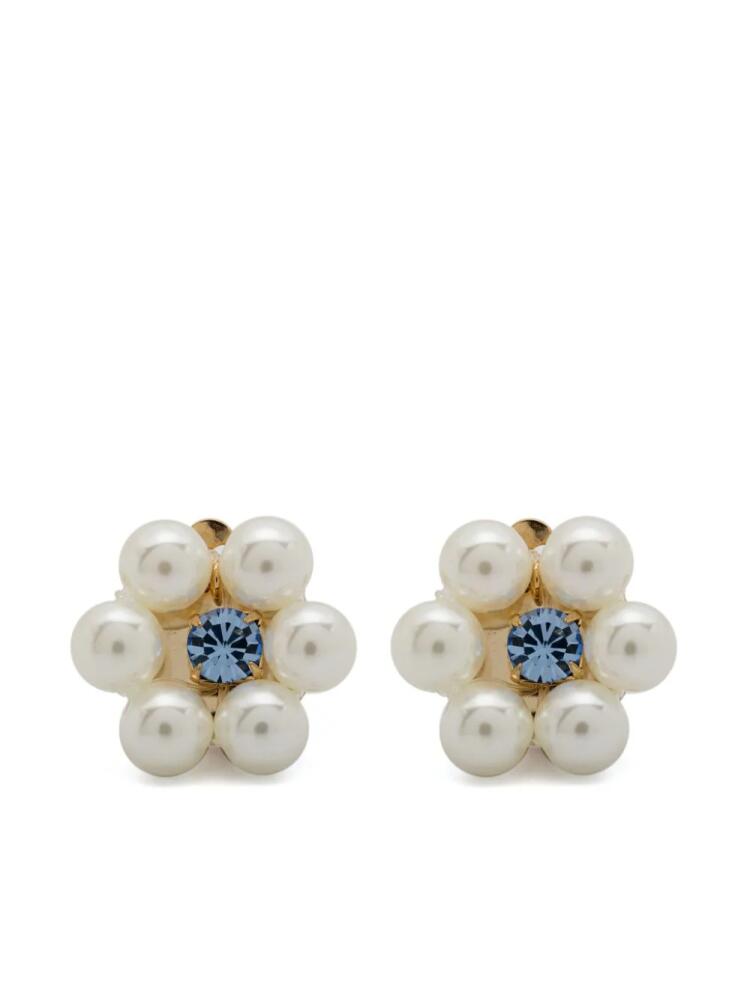 Rosantica Cindy clip-on earrings - White Cover