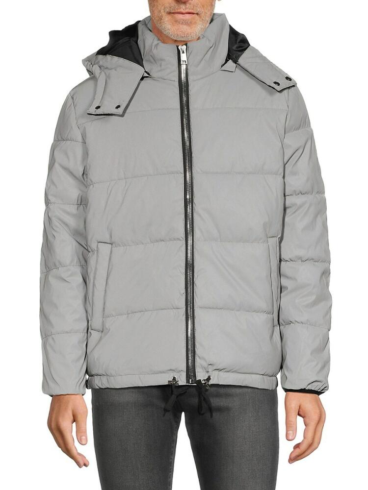 American Stitch Men's Shine Puffer Jacket - Grey Cover