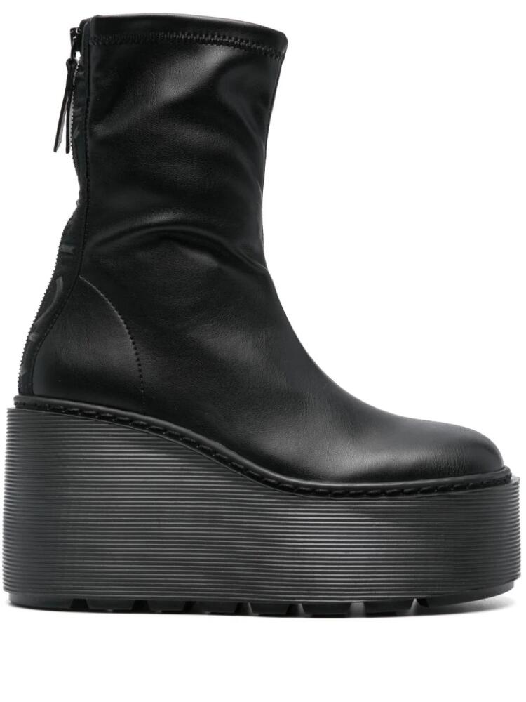 Vic Matie leather wedge boots - Black Cover