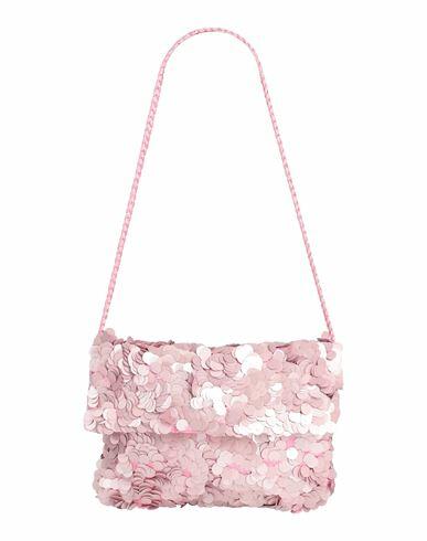 P. a.r. o.s. h. Woman Shoulder bag Light pink Cotton, Polyester Cover