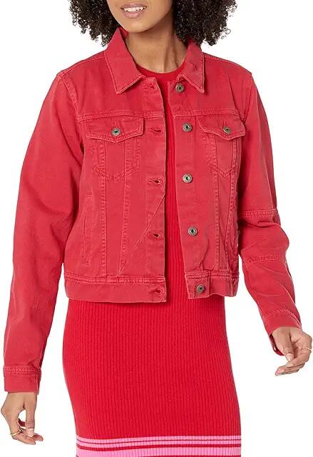 Free People Rumors Denim Jacket (Strawberry Spritz) Women's Coat Cover