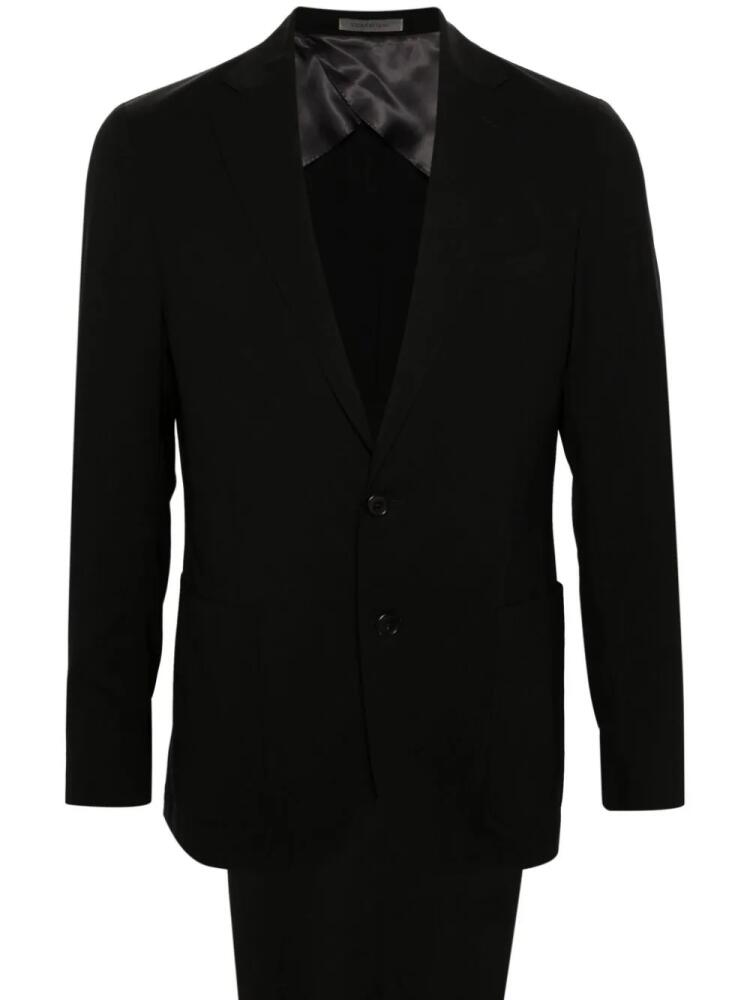 Corneliani single-breasted virgin wool suit - Black Cover