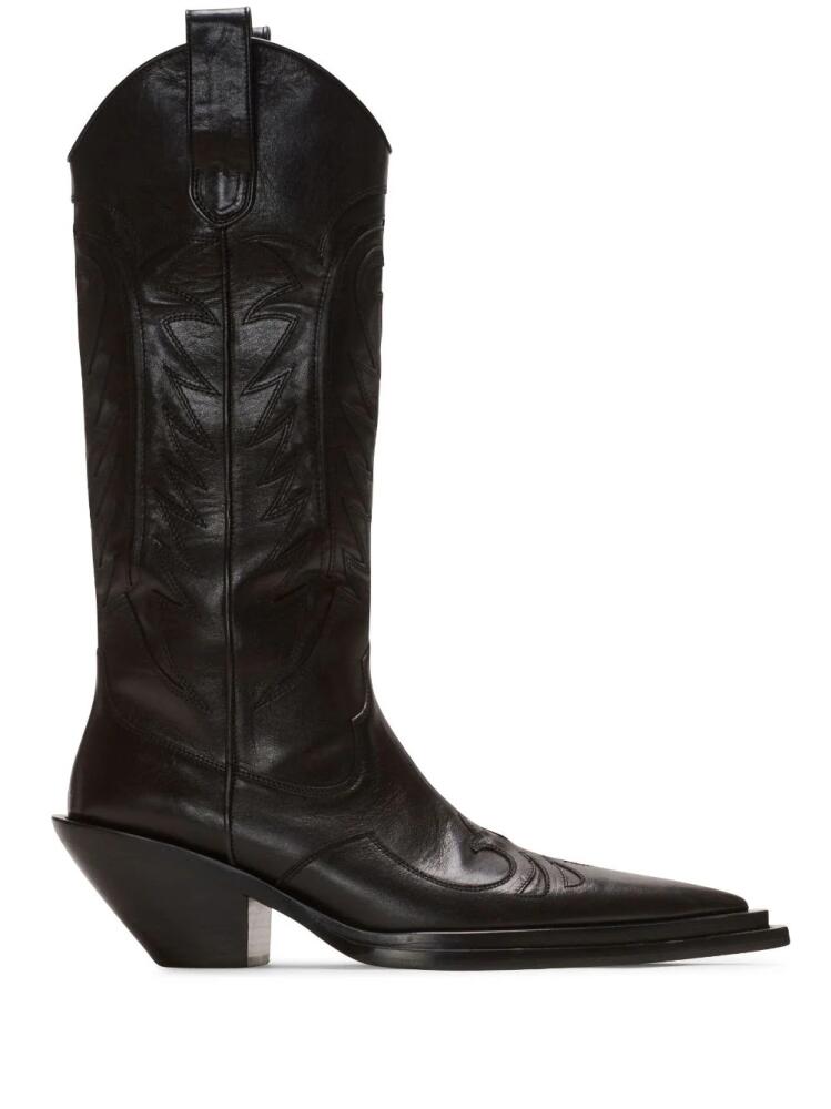 Balmain Dan Patchwork 65mm Western boots - Black Cover