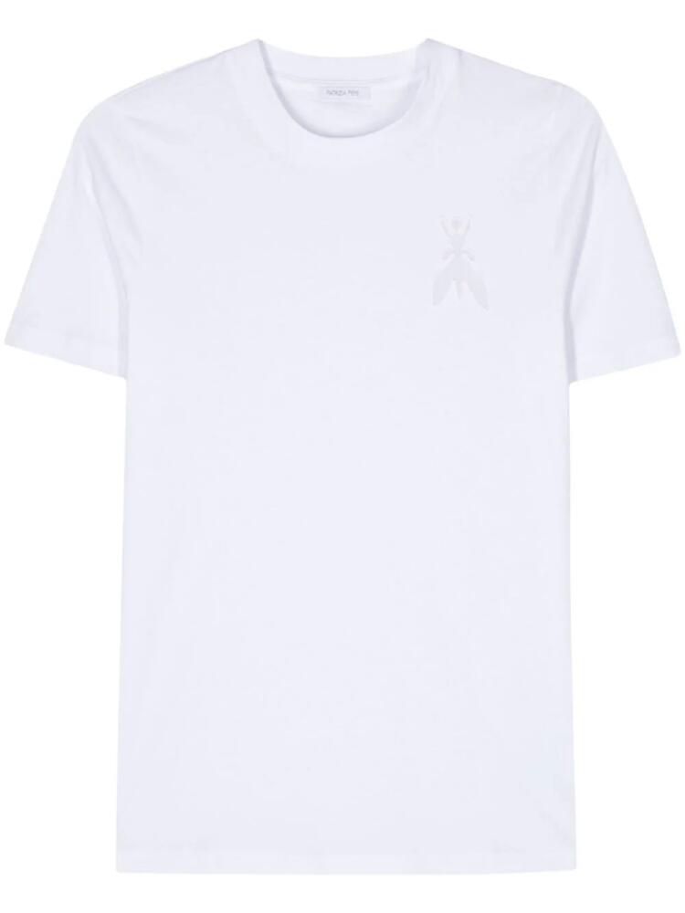 Patrizia Pepe logo-embroidered cotton T-shirt - White Cover