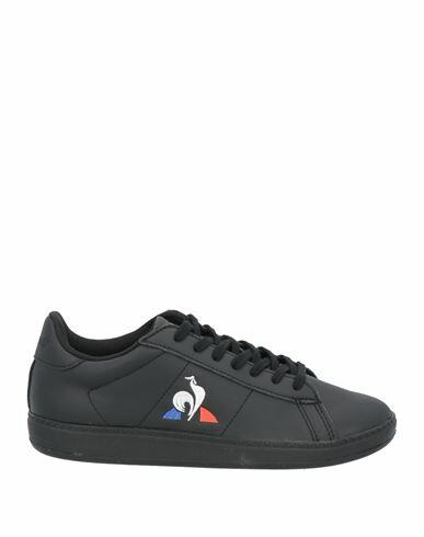 Le Coq Sportif Woman Sneakers Black Soft Leather, Textile fibers Cover