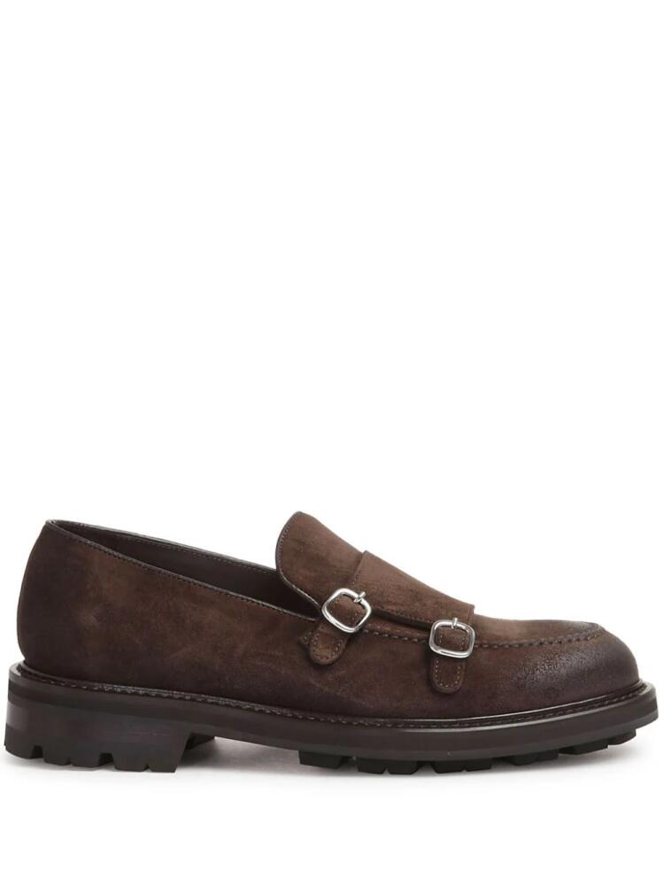 Cenere GB leather monk shoes - Brown Cover