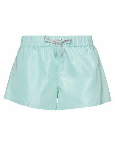 Elisabetta Franchi Woman Shorts & Bermuda Shorts Light green Polyester, Cotton Cover