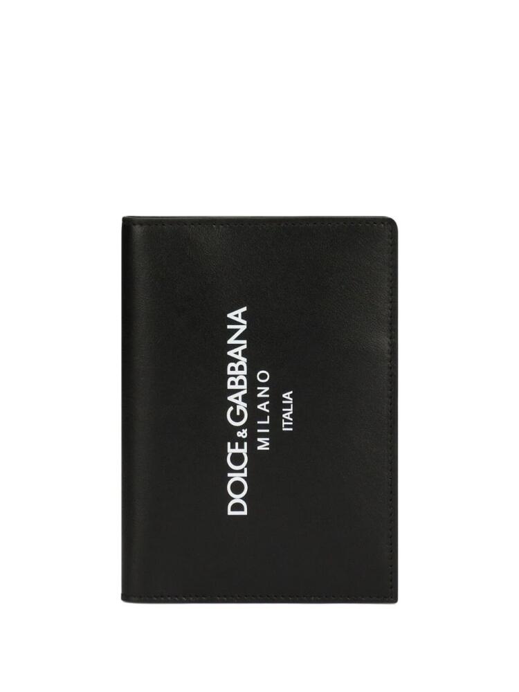 Dolce & Gabbana logo-print bi-fold wallet - Blue Cover