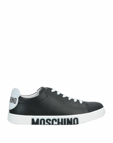 Moschino Woman Sneakers Black Calfskin Cover