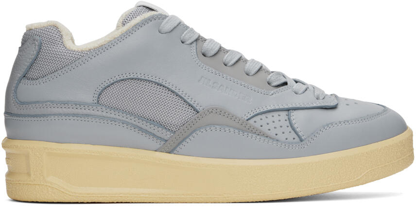 Jil Sander Blue Paneled Sneakers Cover