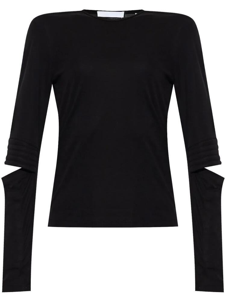 Helmut Lang Astro Crew split-elbow top - Black Cover