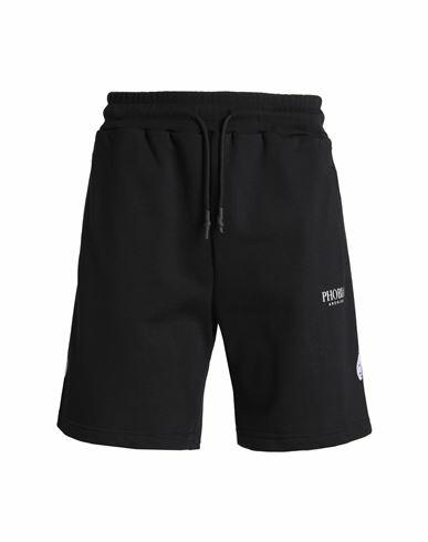 Phobia Archive Shorts With Purple Skeleton Man Shorts & Bermuda Shorts Black Cotton Cover