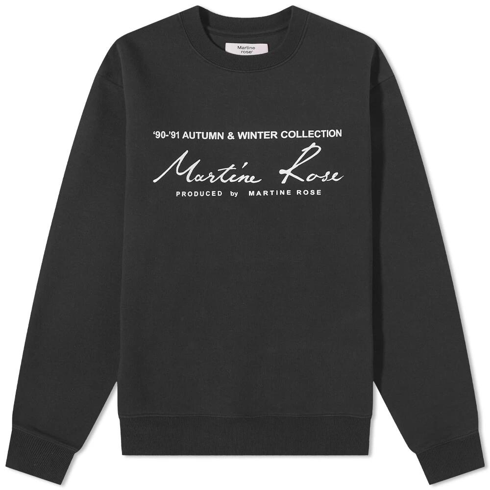 Martine Rose Men's Logo Crew Sweat in Black Cover