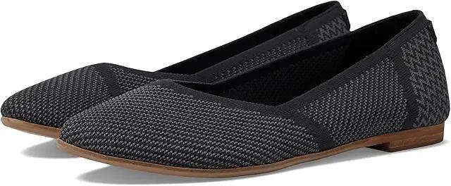 TOMS Jutti Neat (Black REPREVE Engineered Knit) Women's Shoes Cover