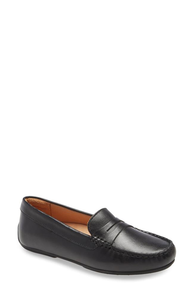 Samuel Hubbard Free Spirit Penny Loafer in All Black Leather Cover