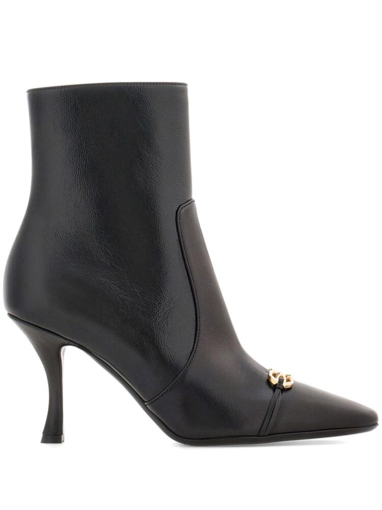 Ferragamo Gancini-buckle ankle boots - Black Cover