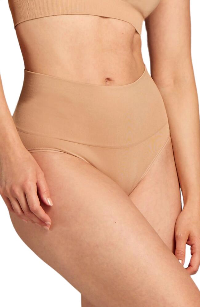 Siella Sculpt High Waist Shaping Brief in Taupe Cover