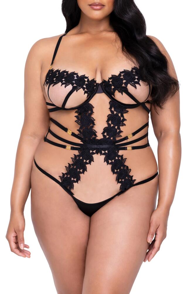 Roma Confidential Ebony Rose Underwire Teddy in Black Cover