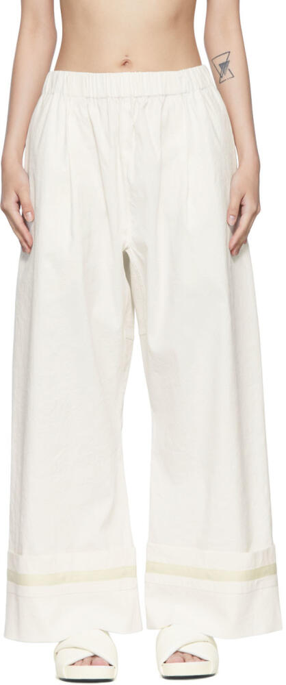 Quira SSENSE Exclusive Off-White Trousers Cover