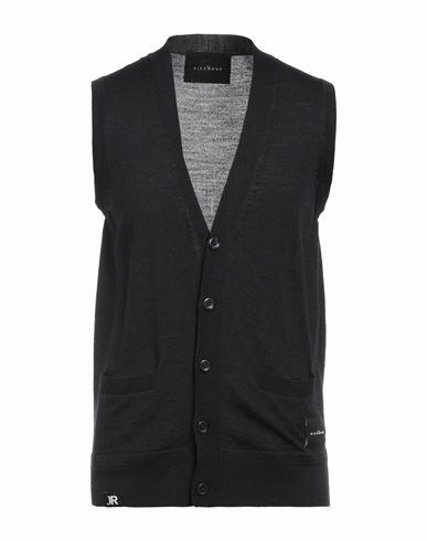 John Richmond Man Cardigan Midnight blue Wool, Acrylic Cover