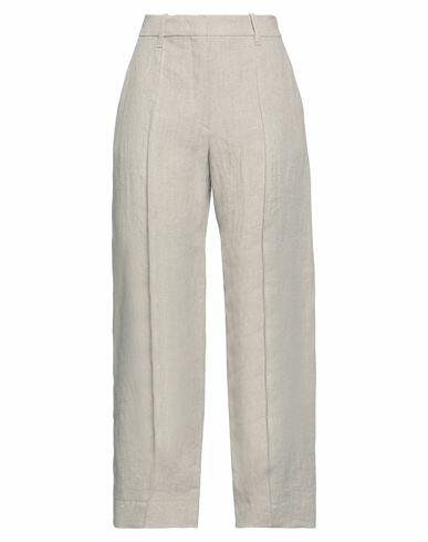 Emporio Armani Woman Pants Dove grey Linen Cover