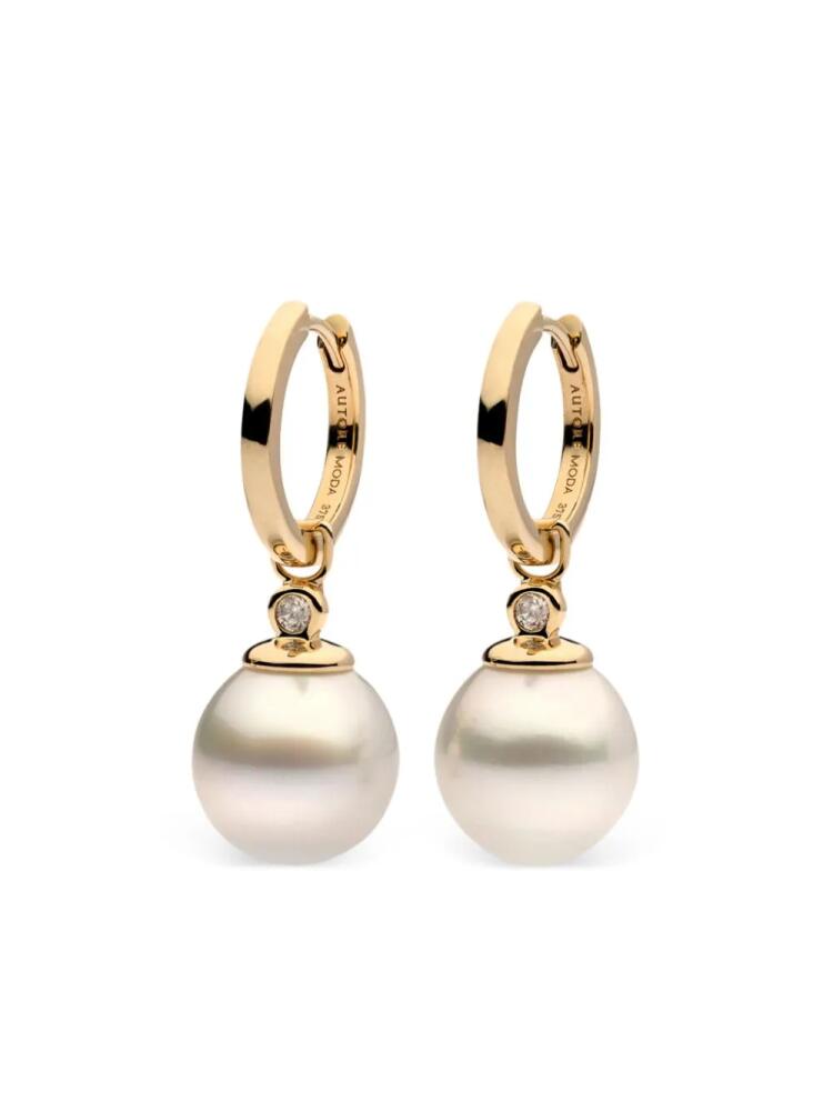 AUTORE MODA 9kt yellow gold Allegra South Sea Pearl earrings Cover