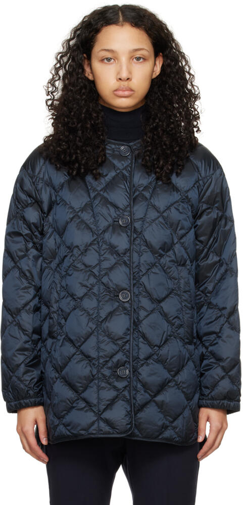 Max Mara Navy Csoft Down Jacket Cover