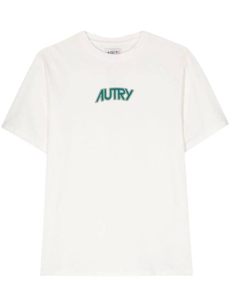 Autry logo-print cotton T-shirt - White Cover