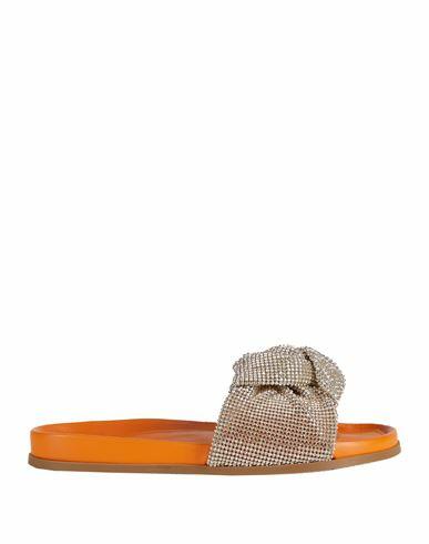 Rodo Woman Sandals Orange Leather Cover