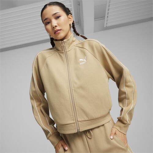 PUMA T7 Track Jacket - Womens Beige Cover