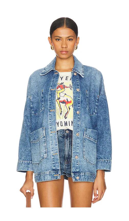 Free People Avery Denim Jacket in Blue Cover