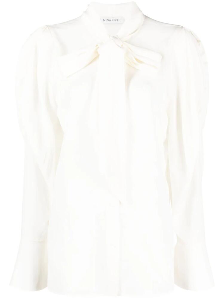 Nina Ricci silk crepe de chine blouse - White Cover