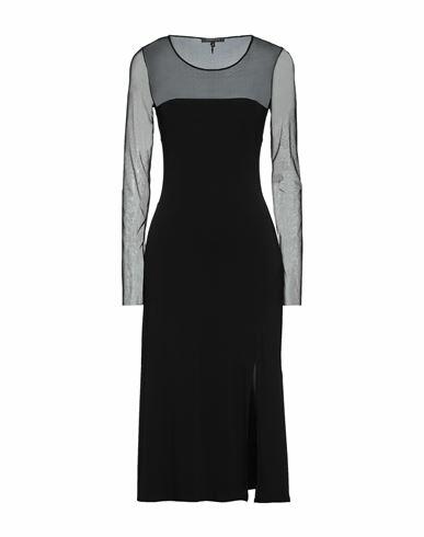 Patrizia Pepe Sera Woman Midi dress Black Acetate, Polyamide, Elastane Cover